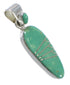 Turquoise Inlay Southwest Sterling Silver Pendant RX77193